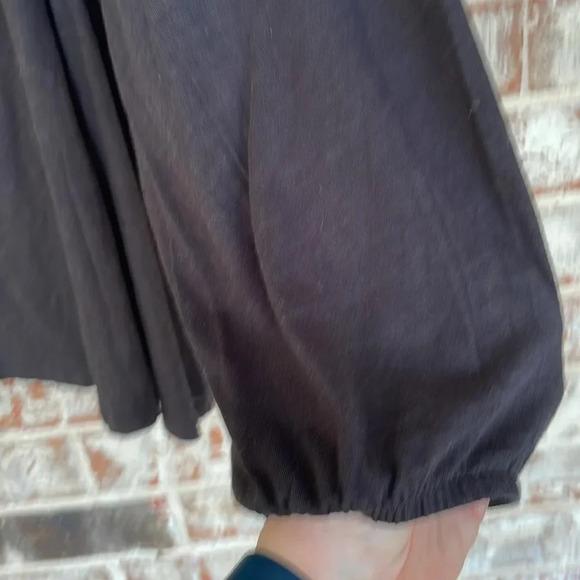 Terra & Sky Black Peasant Raglan Long Sleeved Blouse - Picture 5 of 9